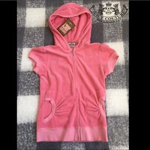 NWT Juicy Couture Short Sleeve Zip-Up